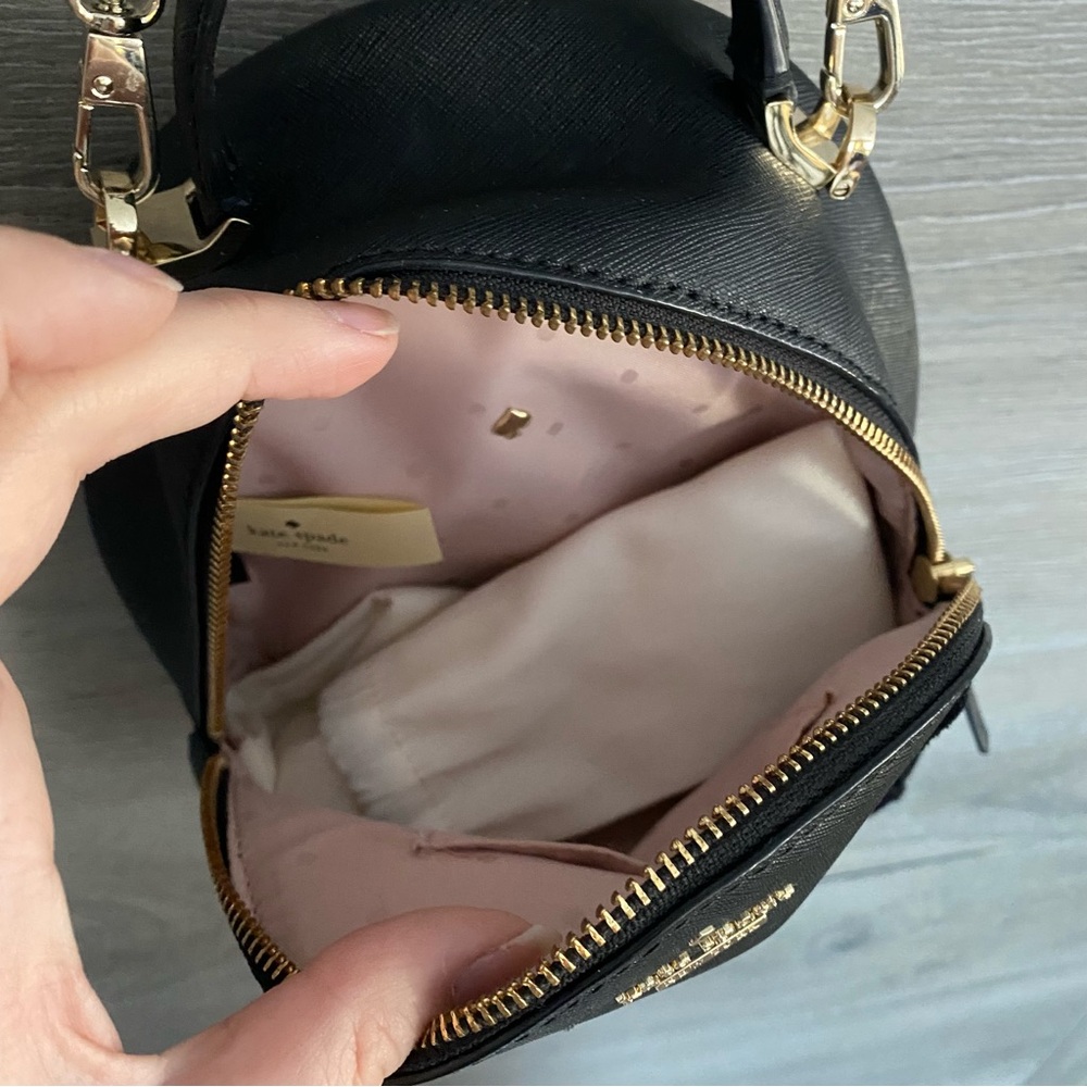 Kate Spade Cameron St Flock Roses Mini Backpack/ Crossbody - Picture 7 of 10